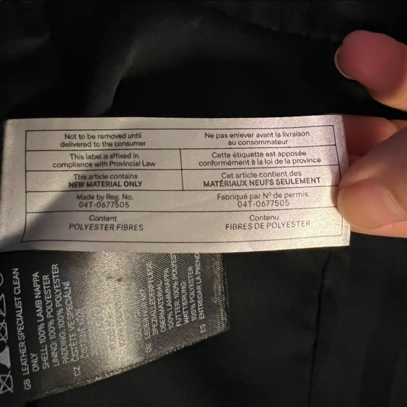 Versace For H&M leather studded Jacket, Size 4 - Picture 11 of 11